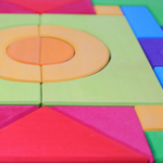 Деревянный конструктор "Базовый", поддон, 30 деталей