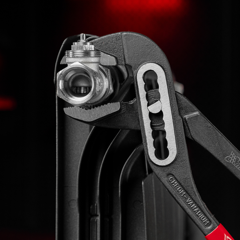 Клещи переставные 400 мм, хром-ванадий, обливные рукоятки Matrix