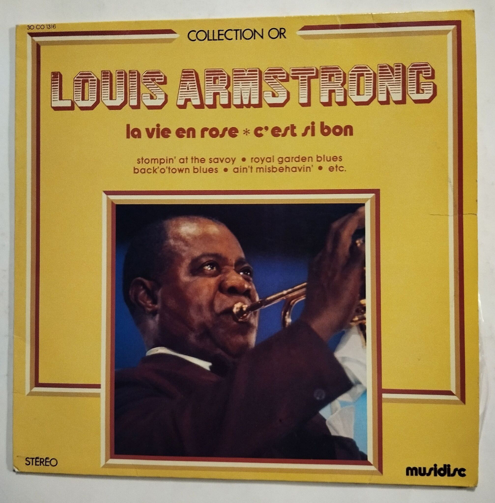Винтажная виниловая пластинка LP Louis Armstrong La Vie En Rose C'est Si Bon (France 1974)