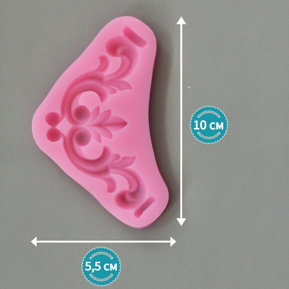 Набор силиконовых молдов вензелей "Лепнина 1" (3 шт)