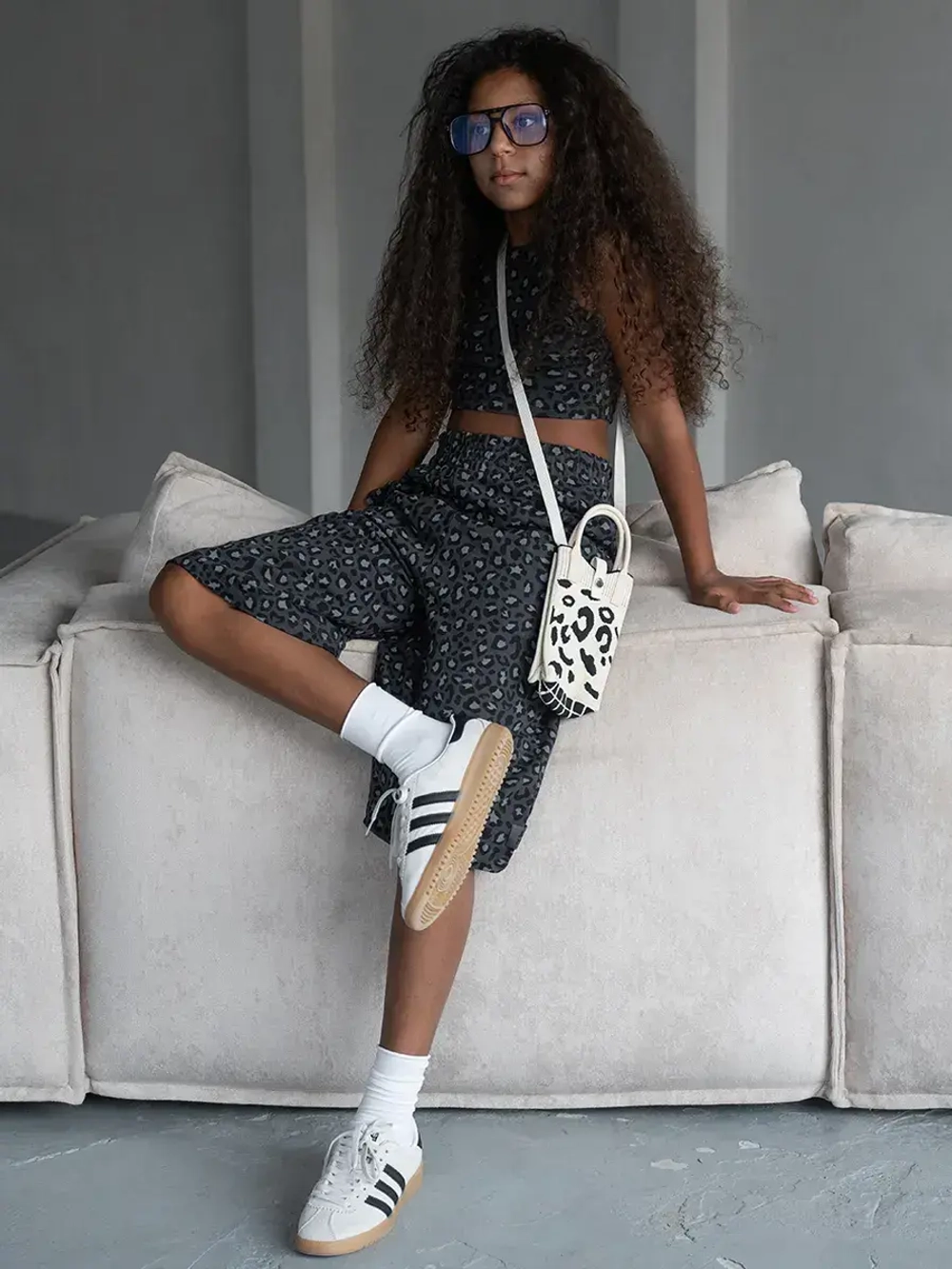 Костюм для девочки в сад топ и шорты