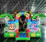 Коммерческий надувной батут "Мир сафари 2", 8*4*5 м