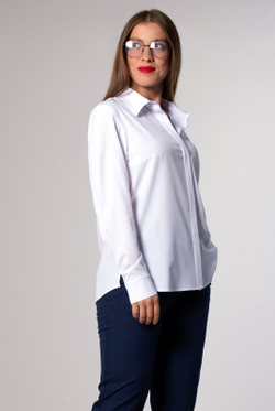 Блузка женская 3724зп, белый #86Бел093724зп