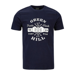 TSB-10431 Футболка GREEN HILL FIGHT WEAR 1964 темно-синяя
