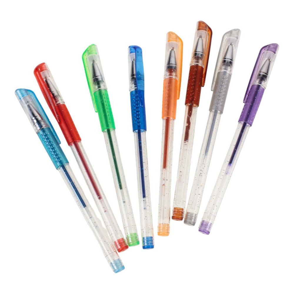 Набор цветных гелевых ручек с ароматом, 8 цветов, в ПВХ пенале