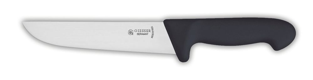 Нож разделочный 4005 широкий, 24 см, черная рукоятка