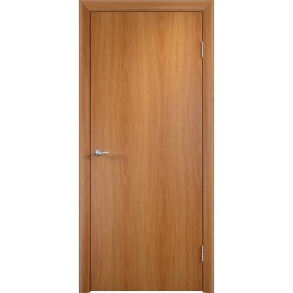 Фотография строительной ламинированной двери ДПГ в цвете миланский орех