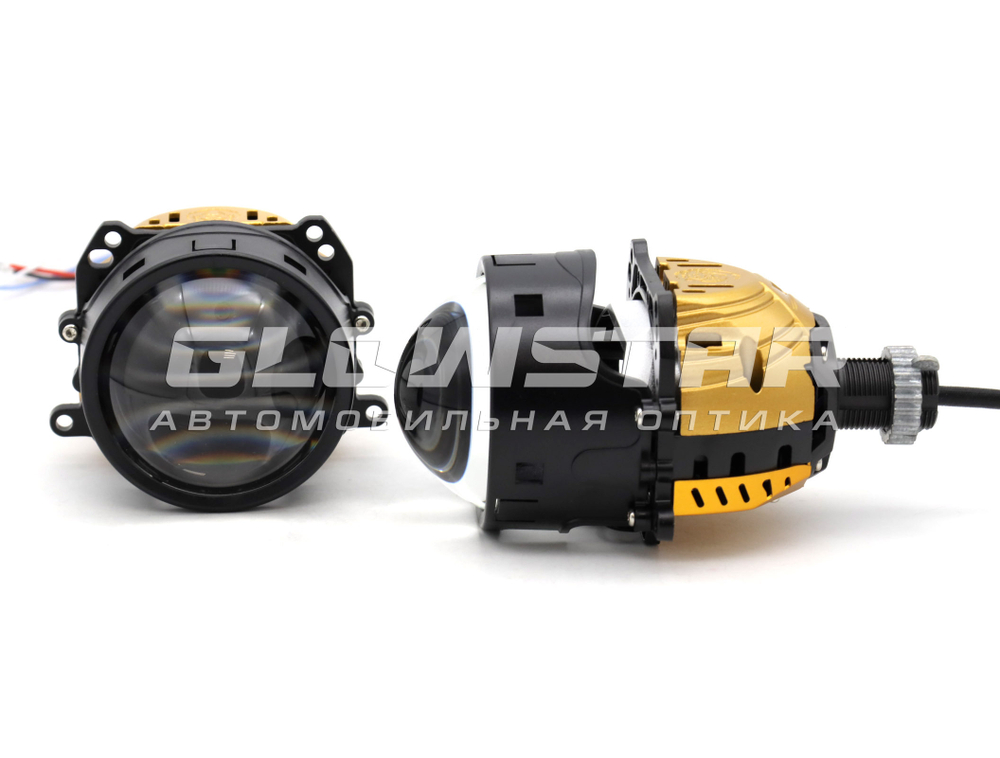 Билед модули Aozoom A15 PRO 5500K 2026, 3.0 дюйма, 2 чипа, 12V, 58W/65W, крепление 3R и съемное гаечное (комплект, 2шт)