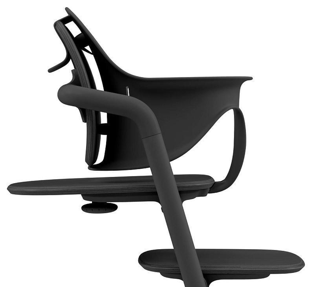 Стульчик для кормления Cybex Lemo 4 в 1 с мягкими чехлами Comfort Inlay Stunning Black/Suede Grey