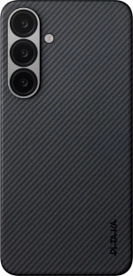 Накладка Pitaka Ultra-Slim для Samsung Galaxy S25, Black/Gray (KS2501)