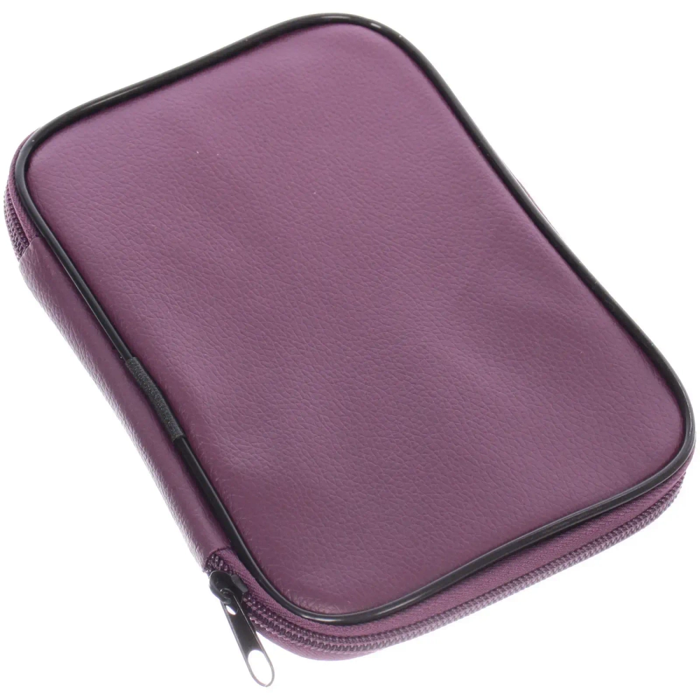 Крючки вязальные металлически в футляре 22шт «Favorite Hous», цвет как на фото, от 0,65мм до 6,5мм 22шт (футляр фиолетового цвета)