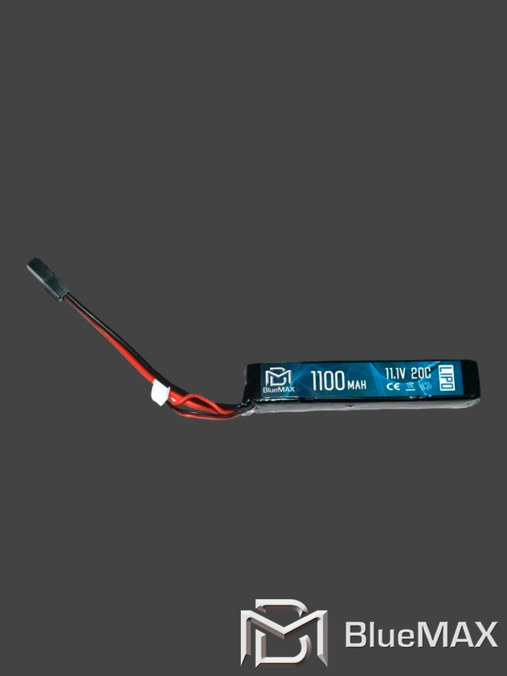 Аккумулятор BlueMAX Li-Po 11.1V 1100 mAh 20C Stick, Mini Tamiya (102x21x14,5 мм)