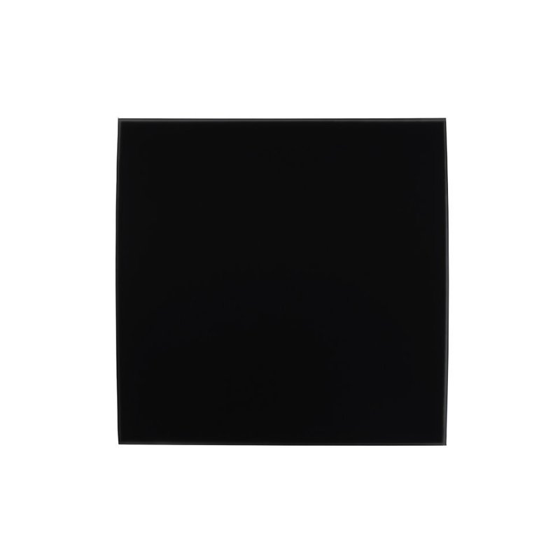 Вытяжной тонкий вентилятор для ванн ММ-Р 06 стекло прямое 90 м³/час с обратным клапаном черный глянец