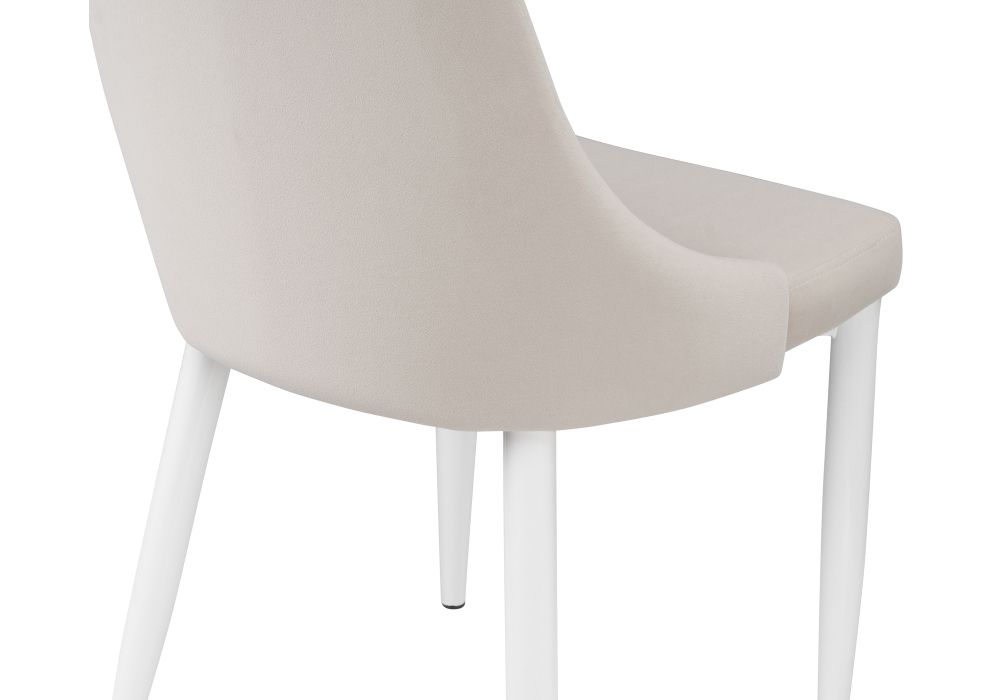 Стул на металлокаркасе Kora white / beige