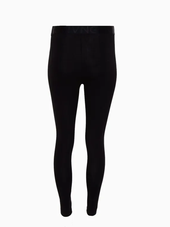 Леггинсы женские спортивные, цвет чёрный, размер 48