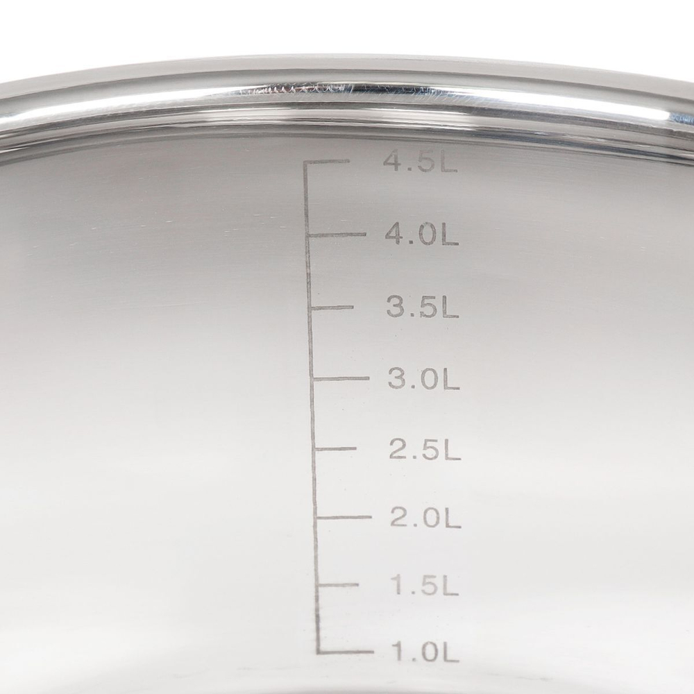 Набор посуды нерж, 6 пр, индукц, Daniks, Турин, металлик, GS-01413-6PC