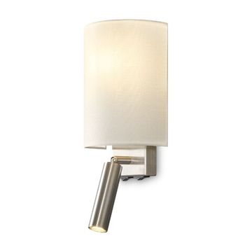 Бра 1*E14 FR5367WL-L40N никель/белый Bride Freya