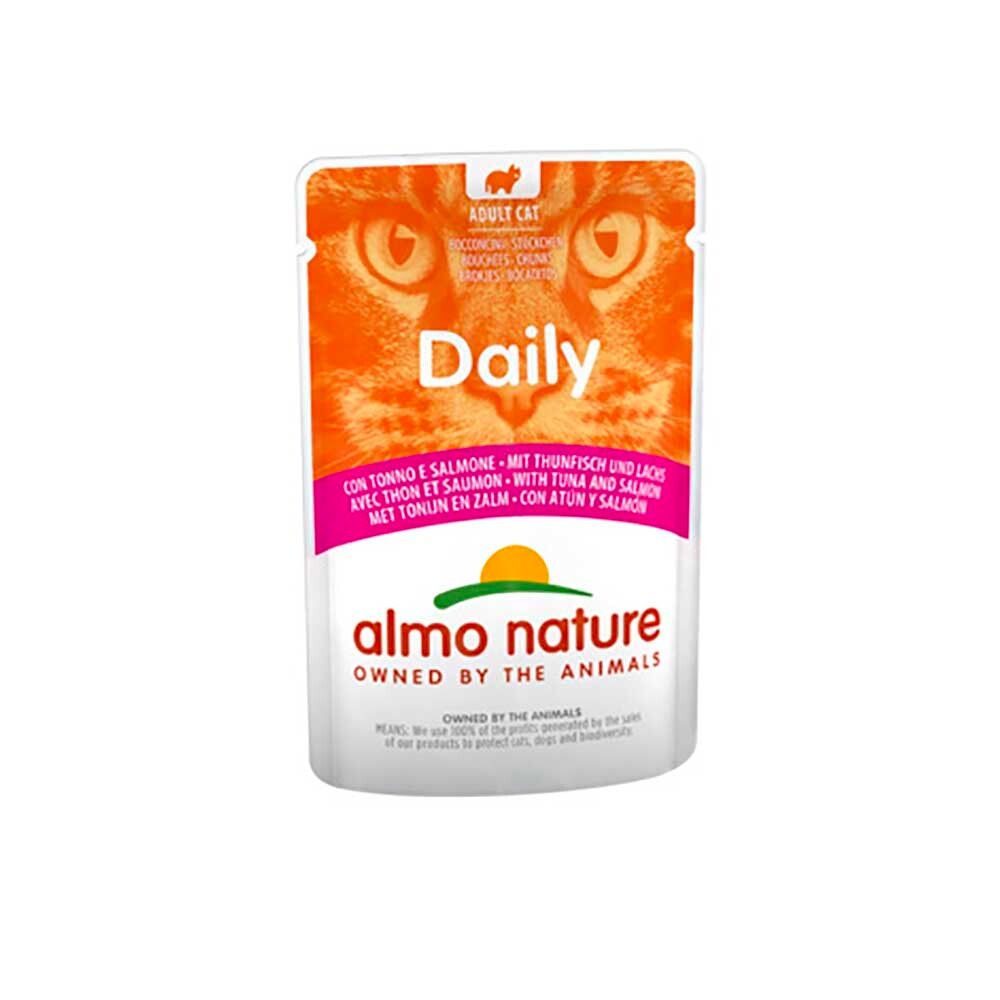 Almo Nature консервы для кошек &quot;Daily&quot; с тунцом и лососем 70 г пакетик