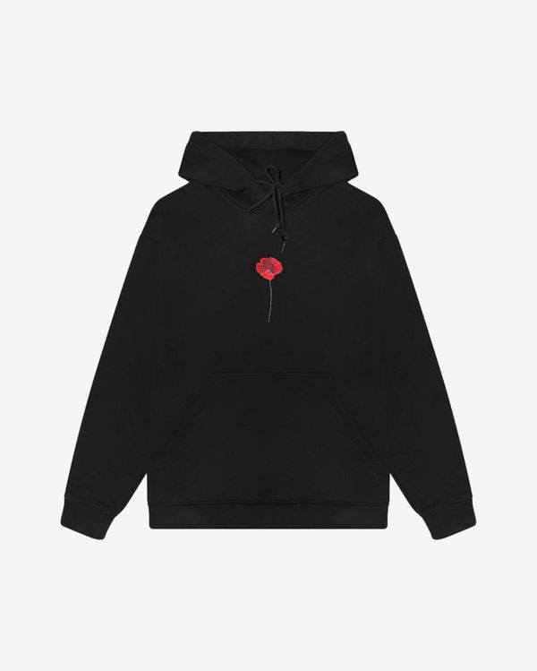 Худи Мак Warm со шнурком в поясе черный - фото 1