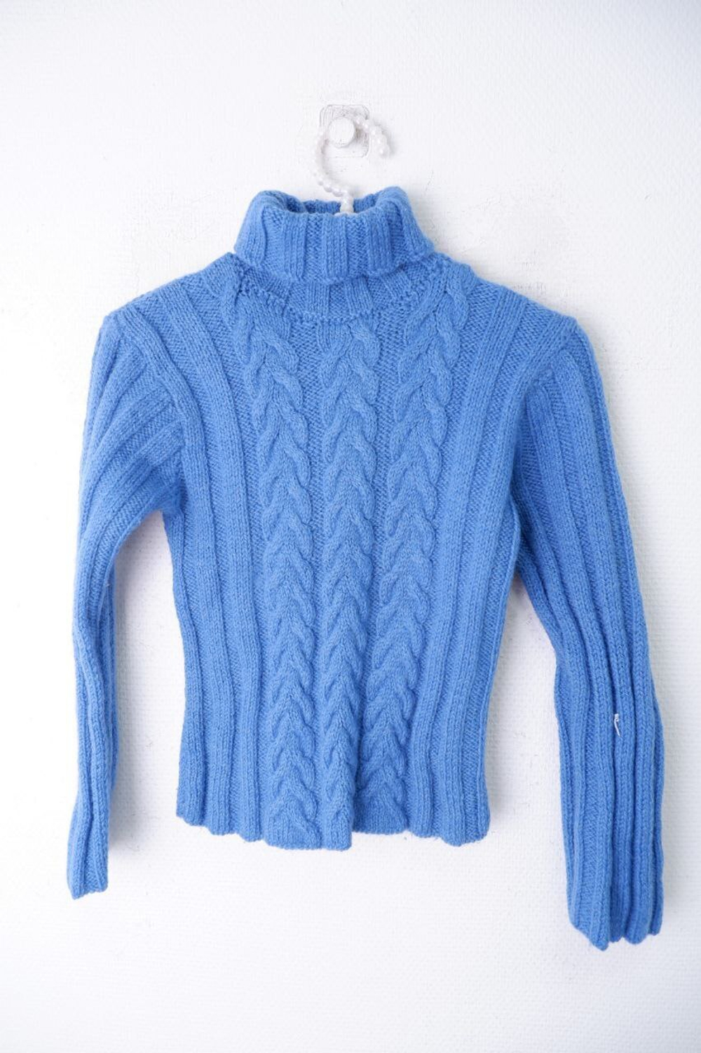 Свитер шерстяной вязаный на 12-14 лет