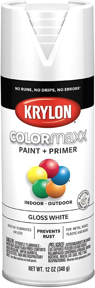 Krylon ColorMaxx Gloss White