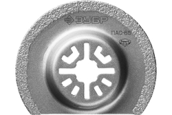 Пильная насадка c алмазным напылением ПАС-65 (65 мм) Зубр 15564-65