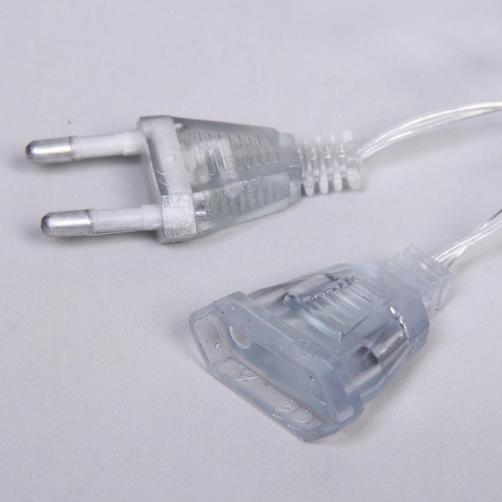 Гирлянда для дома "Серебряный снеговик" 4м 20 ламп LED 1 реж белый (Серпантин)