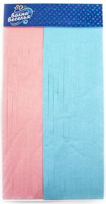 Гирлянда Тассел, Голубой/Розовый, 35*12 см, 10 листов.