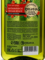 Гель для душа, витаминное увлажнение, аромат облепихи, 250 м