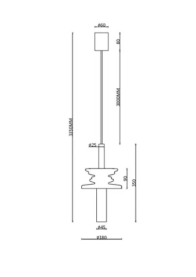 Подвесной светильник Звуковая волна / Sound Wave G9х1 Maytoni mod255pl-01b3