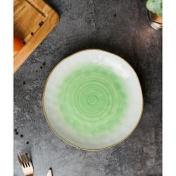 Салатник 450 мл d 21,5 см h3,8 см зеленый фарфор "The   Eco" P.L. Proff Cuisine [6]