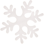 Украшение новогоднее «Искристые снежинки» (набор 6 шт) , 20 см