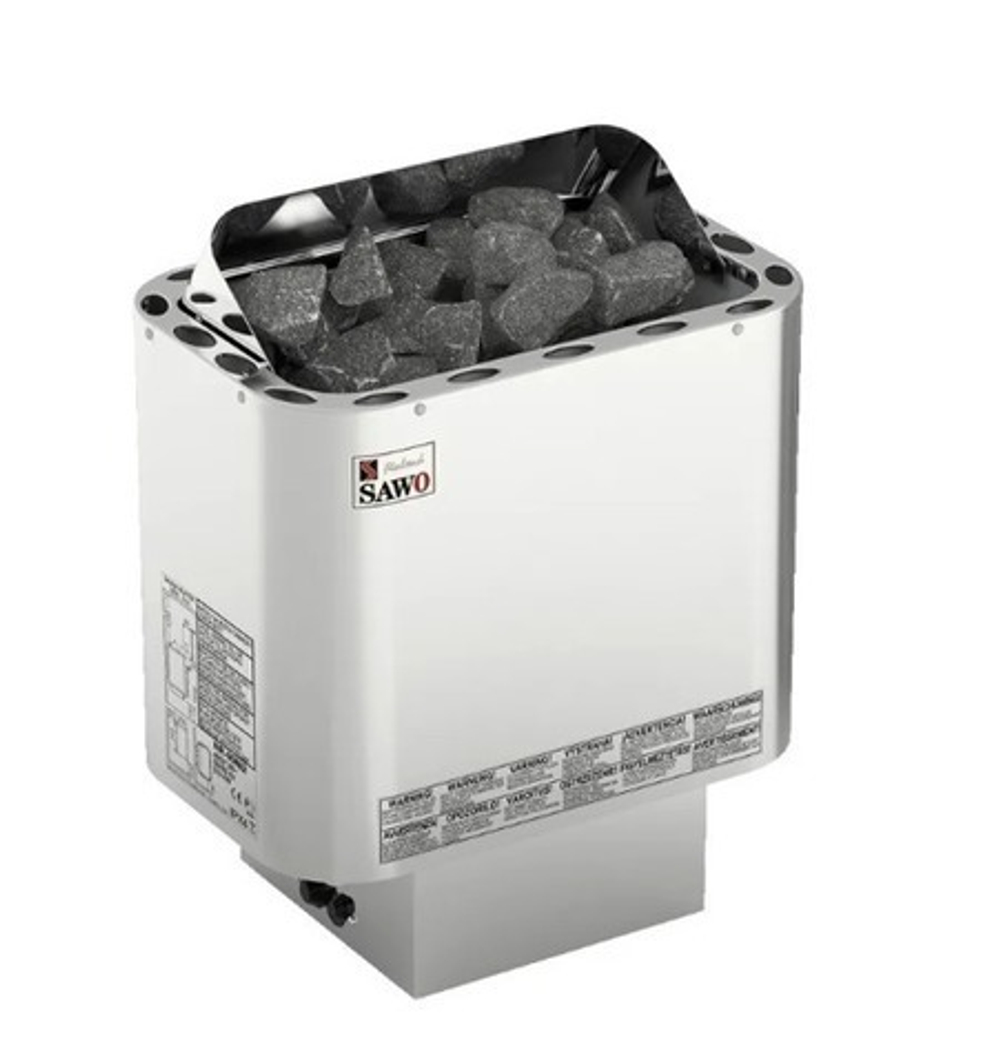 Электрическая печь SAWO NORDEX NR-90Ni2-Z (9,0 кВт,внутри оцинковка, снаружи нержавейка), выносной пульт (встроенный блок мощности, пульт покупается отдельно)