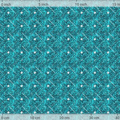 Бирюзовый леопардовый орнамент by Art Images 1200 DPI