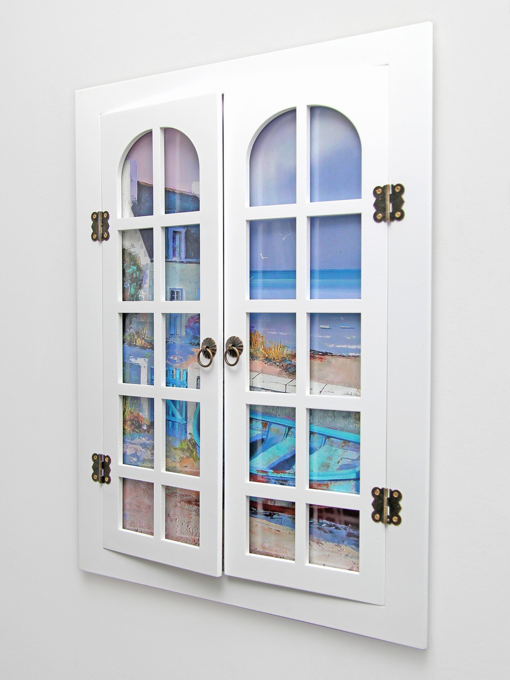 Панно со ставнями "Вид из окна" 37,5*49 см