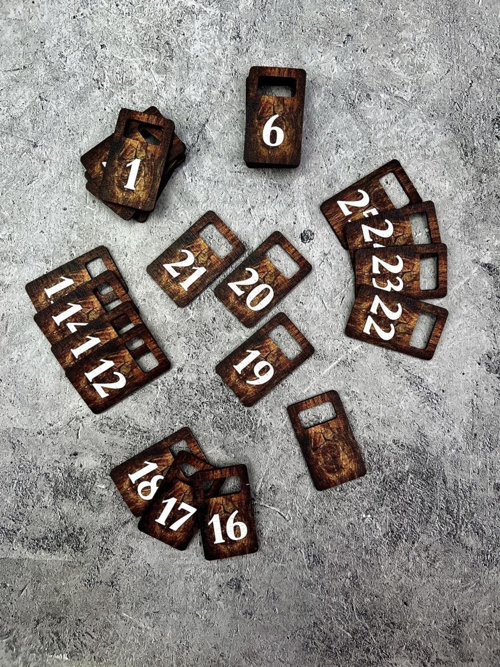 Номерки для гардероба 3х5 см