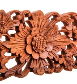 Decor and Gift 17-110_B Панно резное «Цветы» (суар, о.Бали)
