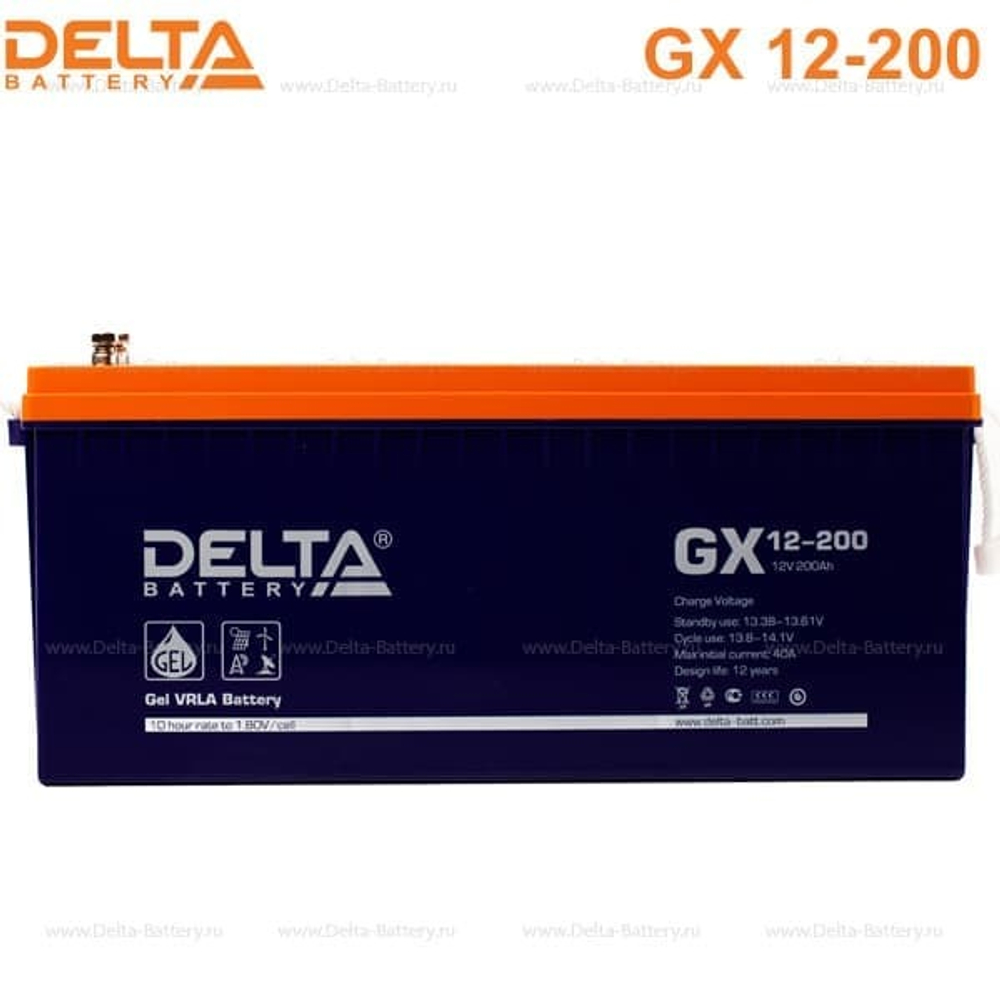 Аккумуляторная батарея Delta GX 12-200 (12V / 200Ah)