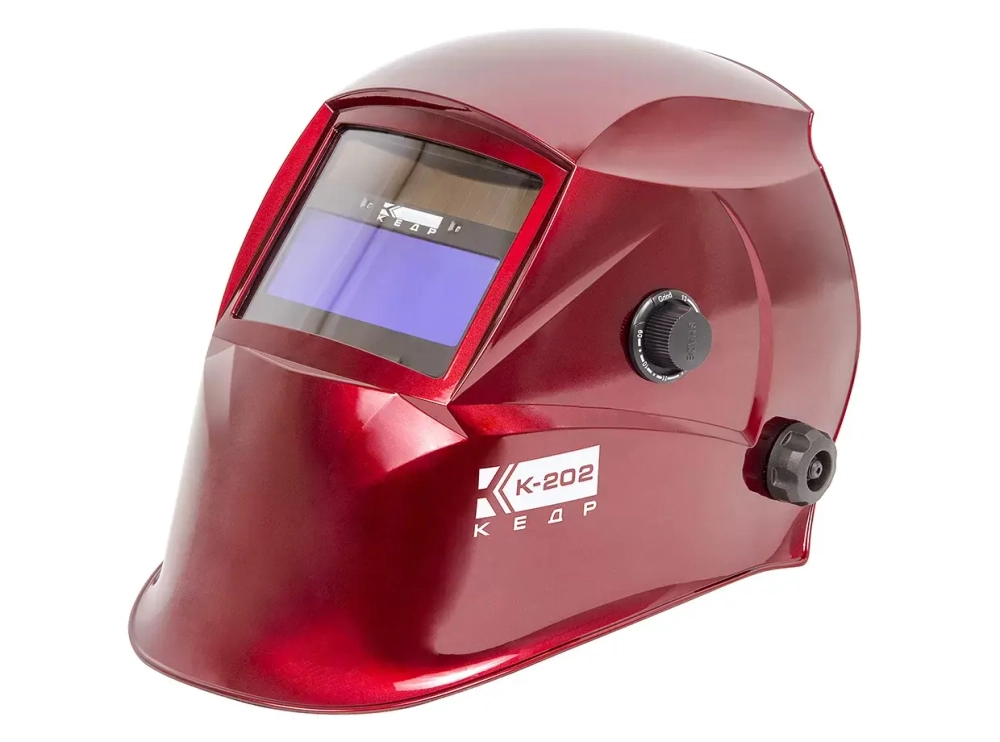 Маска сварщика КЕДР К-202 PRIME, красная