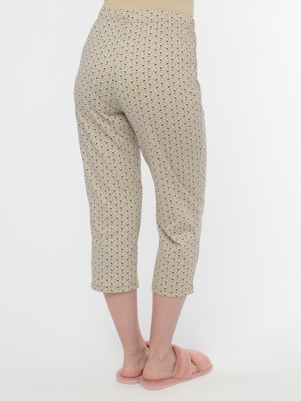 Бриджи Д-5Х/бежевый-птички