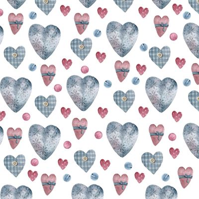 Паттерн с сердцами