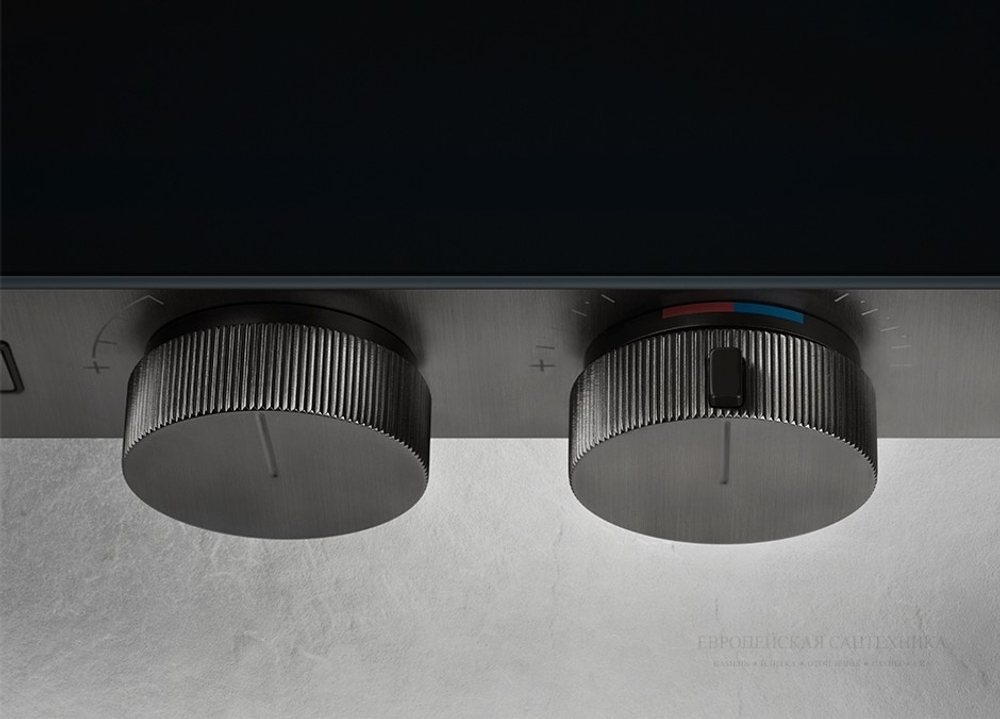 Термостат Gessi HI-FI, до 3-х функций одновременно, встраиваемый, цвет Matte Black