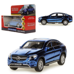 Модель ин. мет. "Mercedes-Benz Gle Coupe" 12см, двери, синий хром, коробка GLE-COUPE-BUCH (Технопарк)