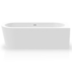 Ванна пристенная ESCAPE LEFT, 178х78, левая, слив-перелив Click-Clack тип F, белая/хром, BT-ESCA17878AFL-BNCR