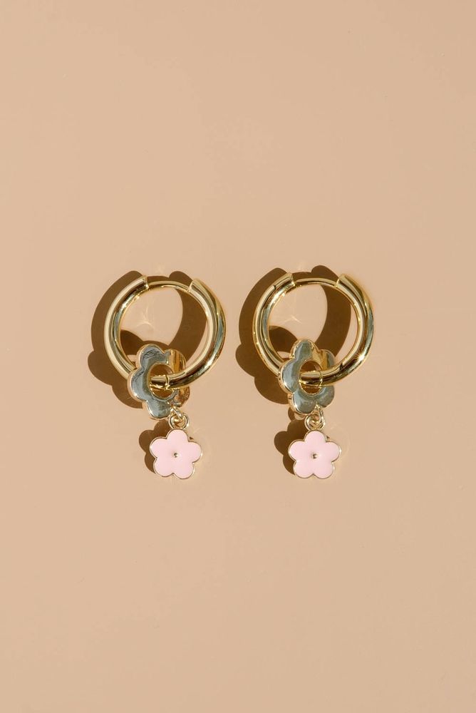 Серьги Gold Flower / Eza Jewelry