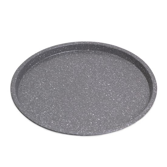 Форма для запекания пиццы Kamille KM 6016M (29 см) из углеродистой стали с мраморным покрытием