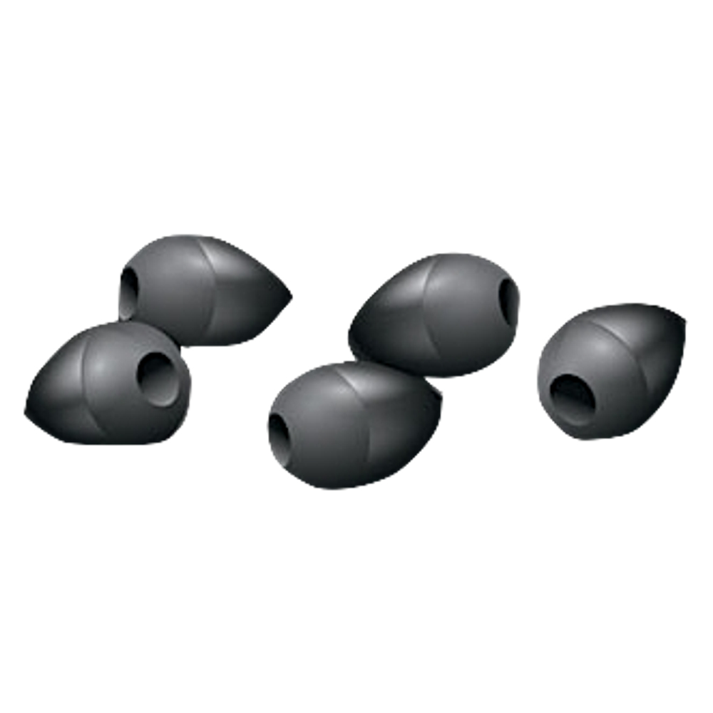Бусинка мягкая Nautilus Knot Beads 03-01110583  10шт Чёрные