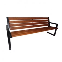 Скамья уличная с подлокотниками 200x57x80