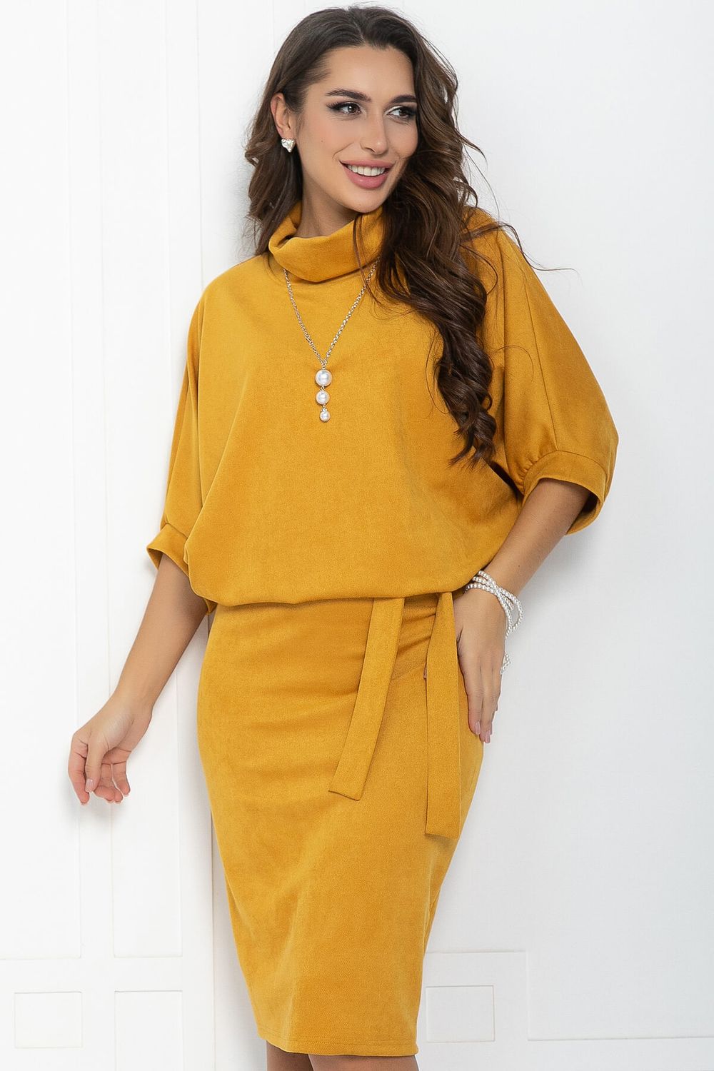 Платье Антония (горчица) П11883 LT Collection