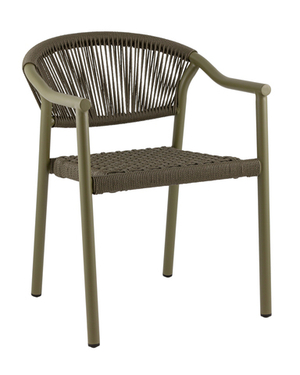 Стул Syna зелёный (искусственный ротанг)